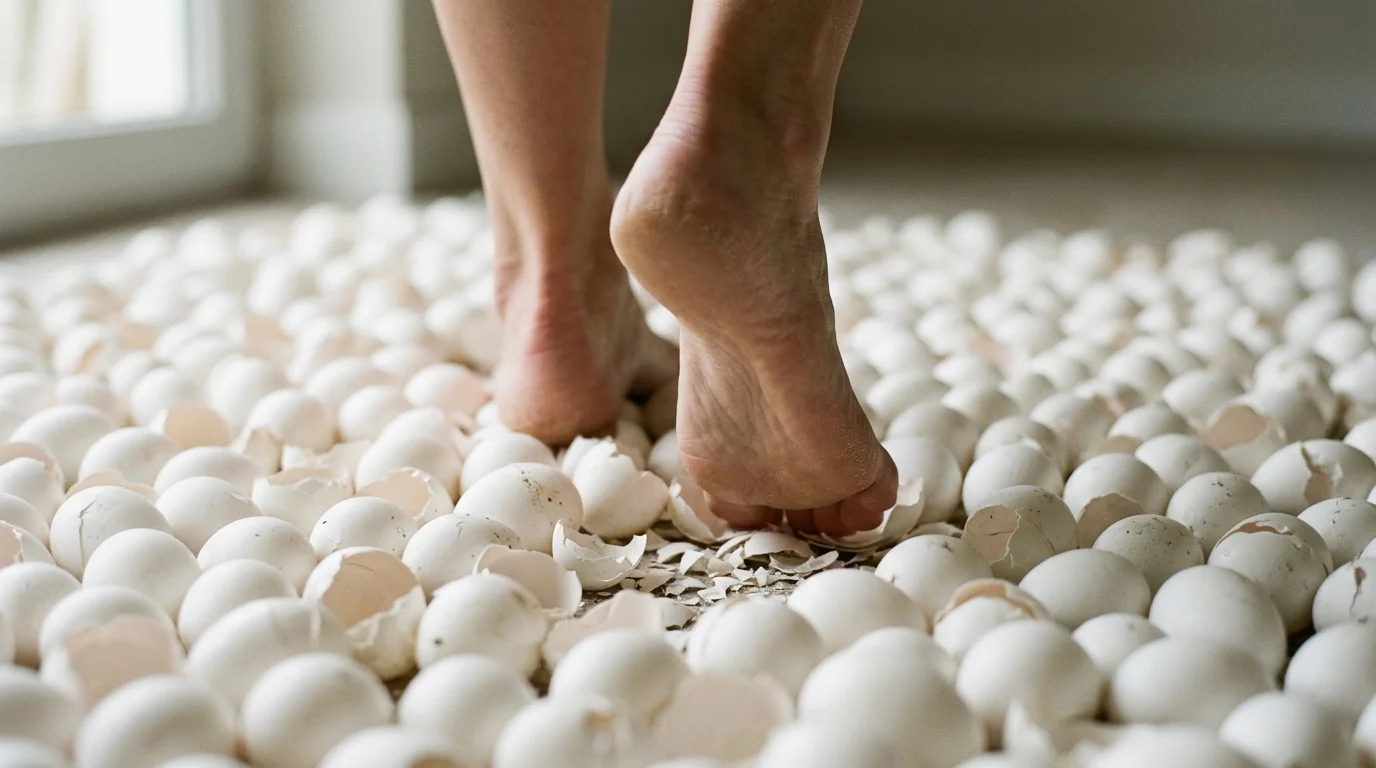 walking on eggshells meaning