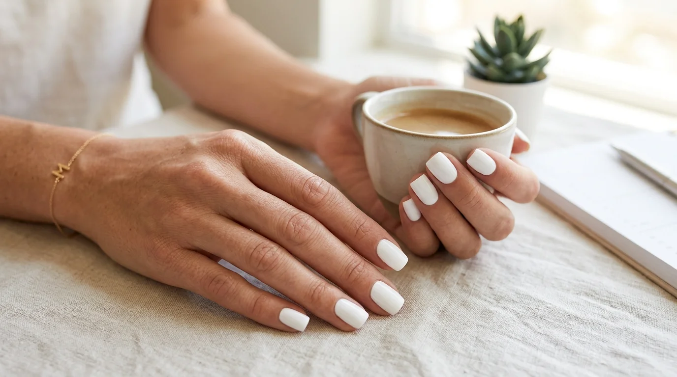 white nails meaning
