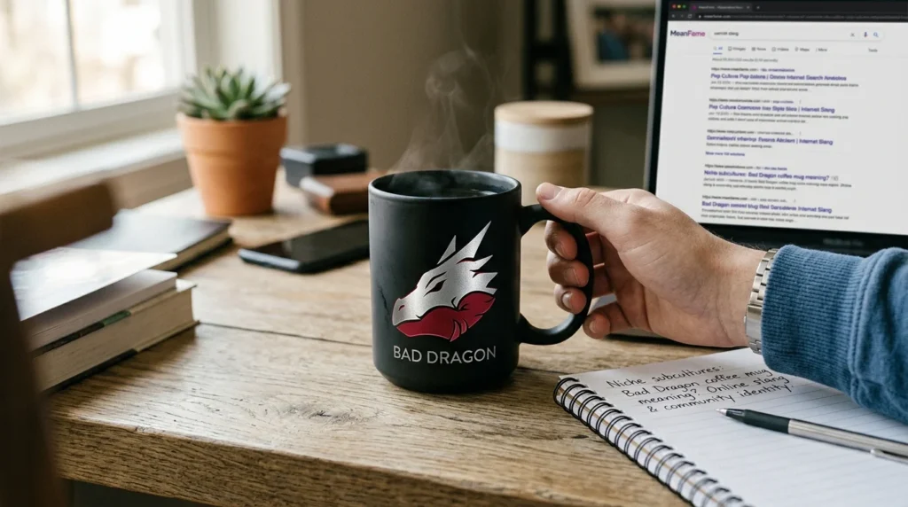 bad dragon coffee mug meaning