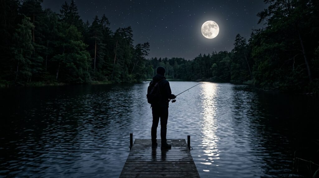 fishing in the dark meaning