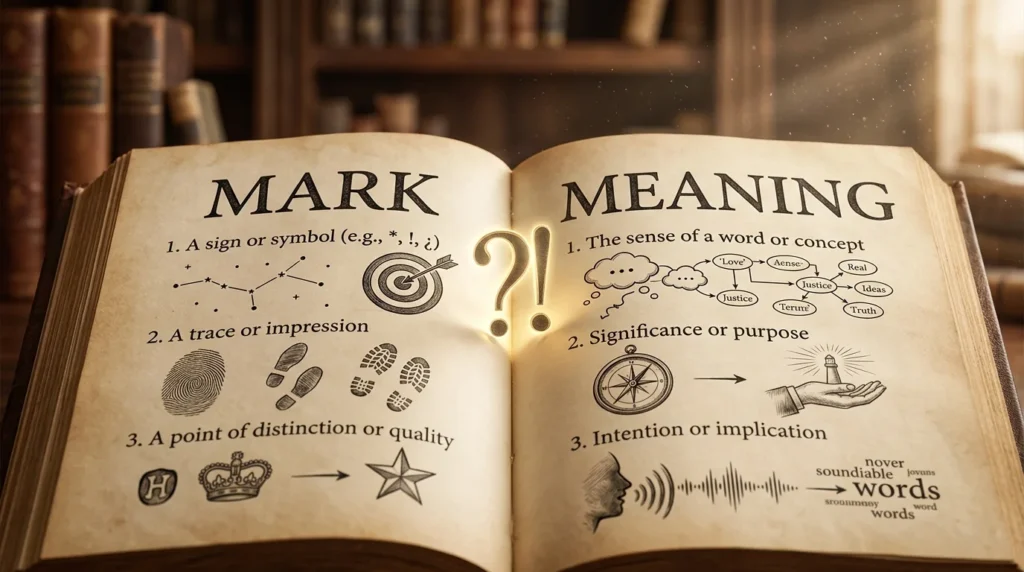 Mark meaning
