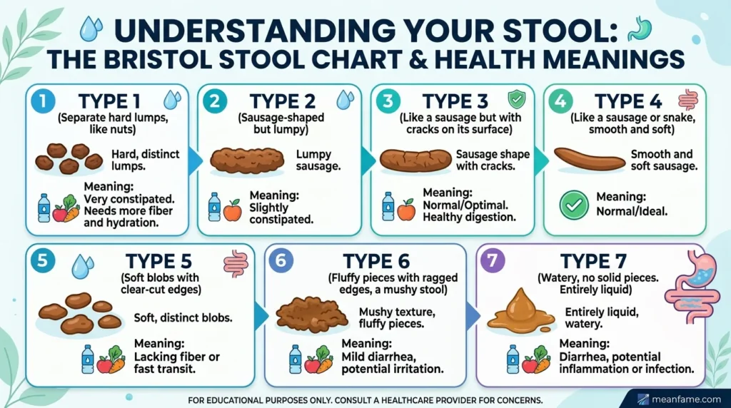 types of poop and meaning