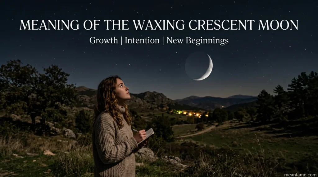 waxing crescent moon meaning