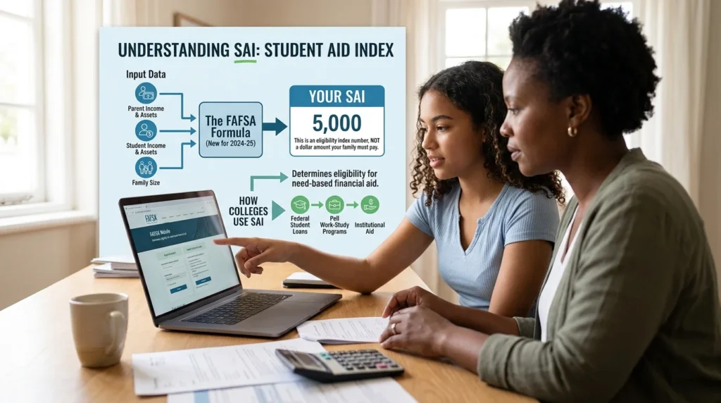 SAI meaning FAFSA