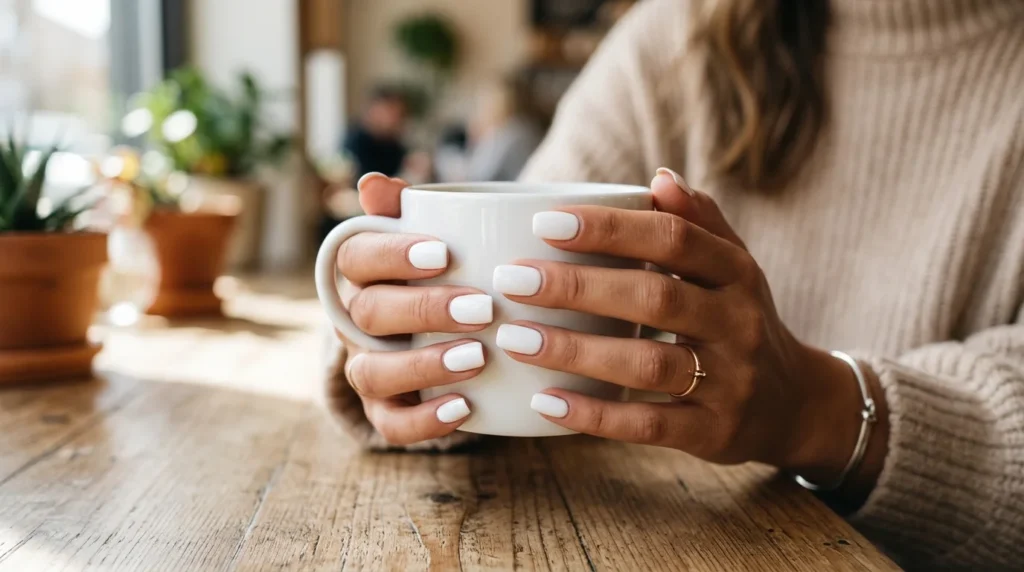 white nails meaning
